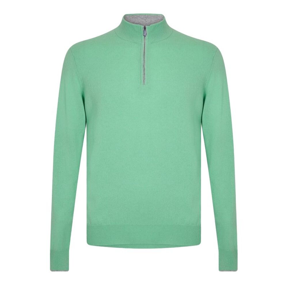 Callaway Mens Zip Neck Sweater Top / Mantis
